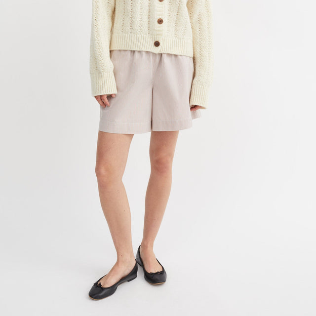 Edgar Shorts Warm beige/White stripe