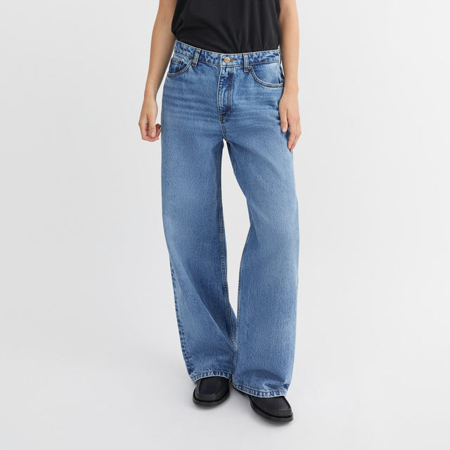 Willow Wide Jeans Worn mid blue