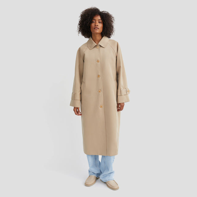 Macy Coat Clay Sand