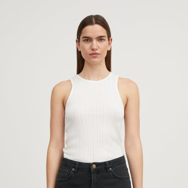 Edie Tank Top Off white Hvid