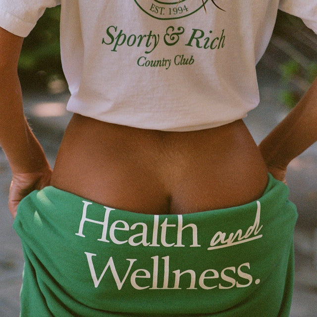 New Health &amp; Wellness Crewneck Green/White