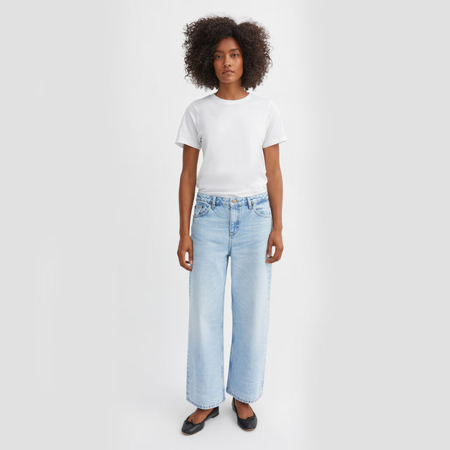 Taylor Cropped Jeans Worn light blue