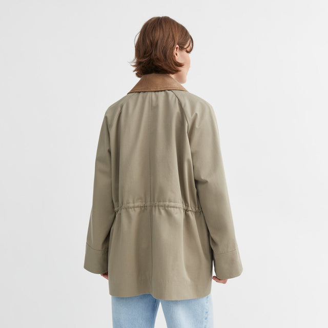 Gaby Parka Jakke Stone Moss