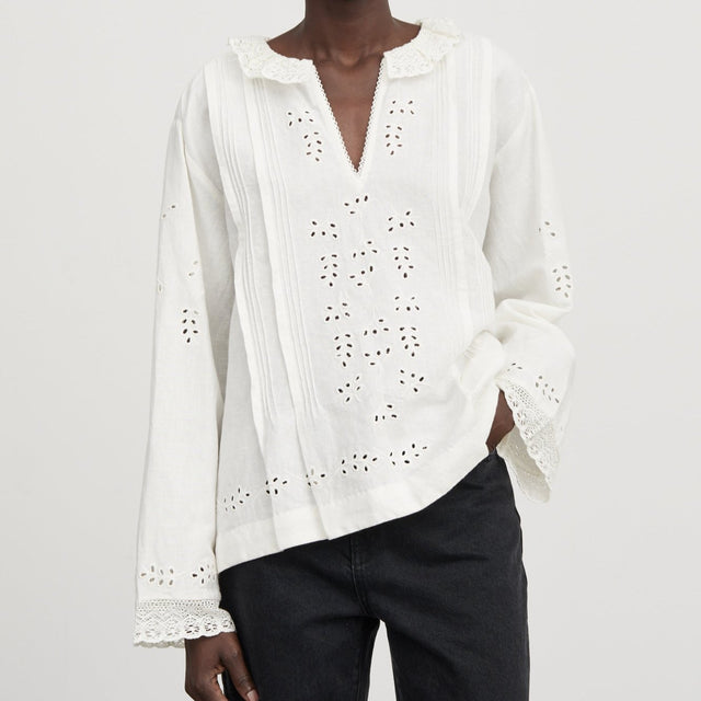 Maya Blouse Off White / White