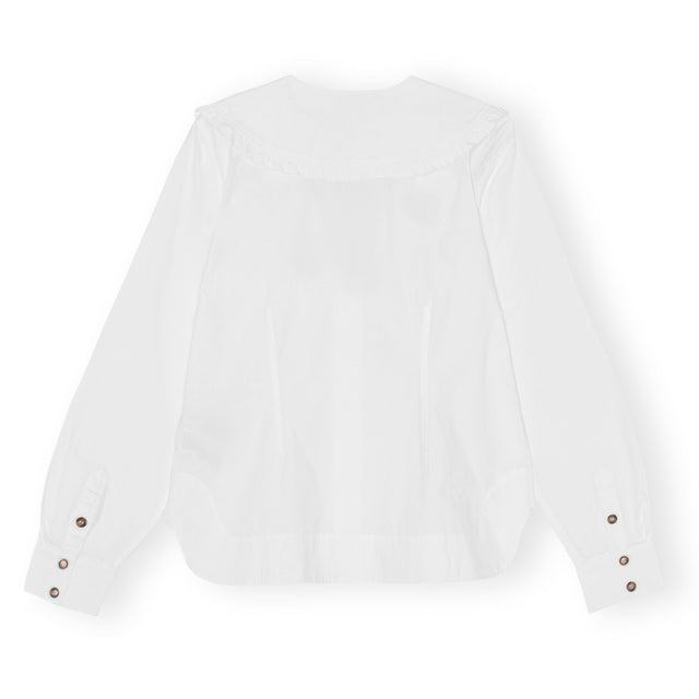 F5778 V-Neck Shirt White