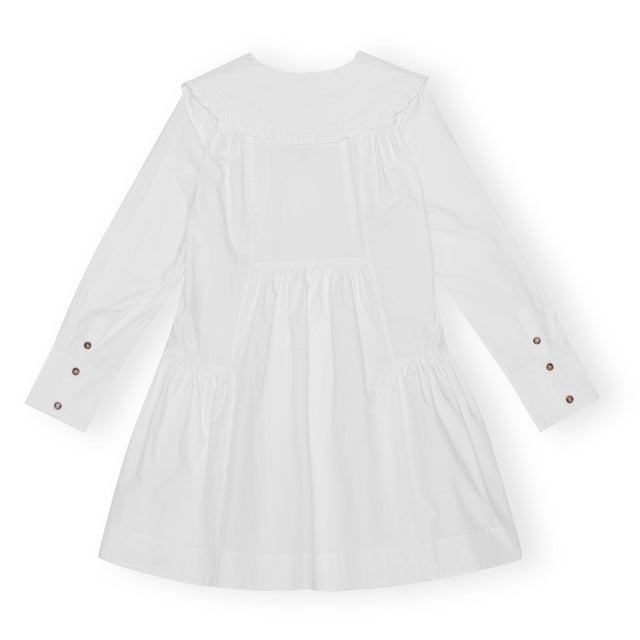 F8634 Mini Skjorte Kjole Hvid