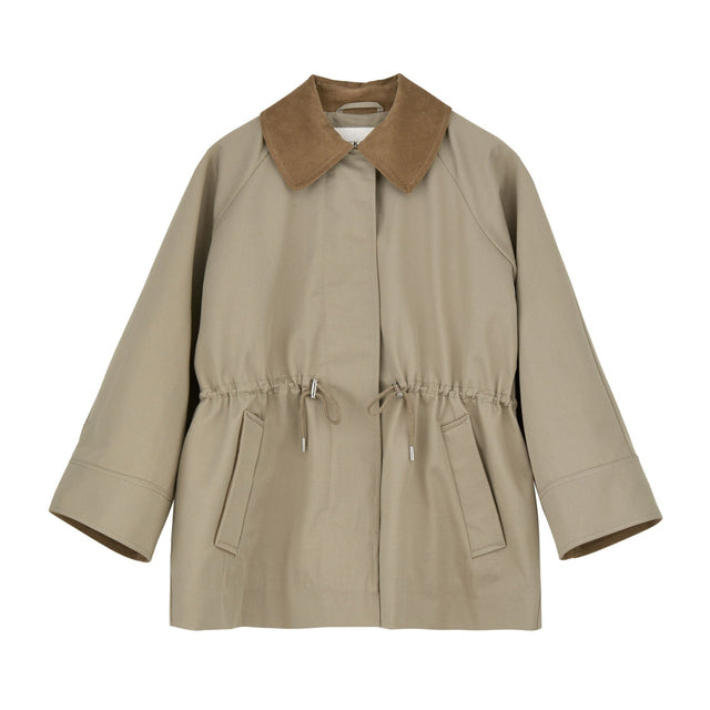 Gaby Parka Jakke Stone Moss