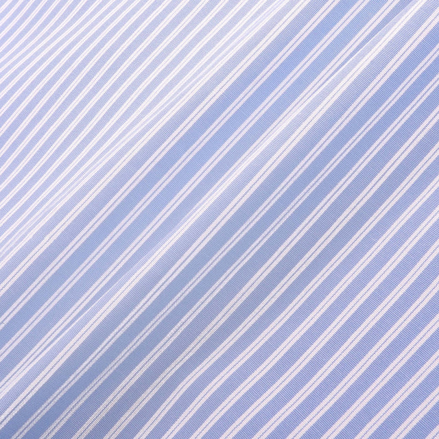 Hotel du Cap Cursive Poplin Shorts Blue Stripes