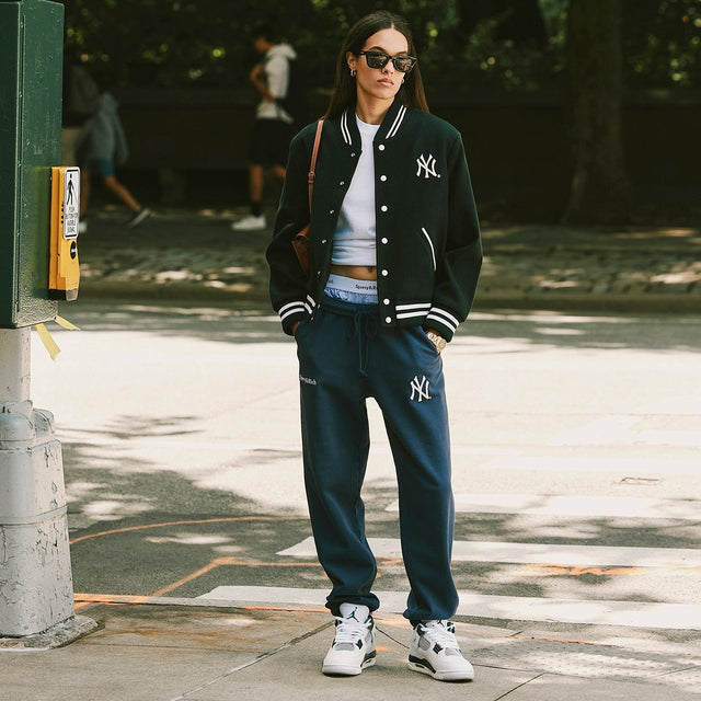 Yankees Serif Sweatpants Navy