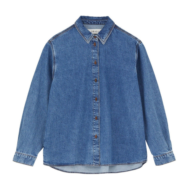 Millington Shirt Denim Washed Mid Blue