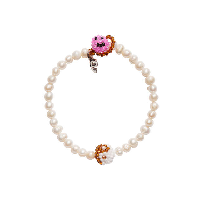 Pearl Brown Pink Emotions Armbånd