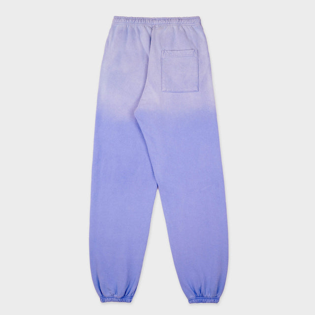 Serif Logo Sweatpants Dip Dye Blå/Hvid