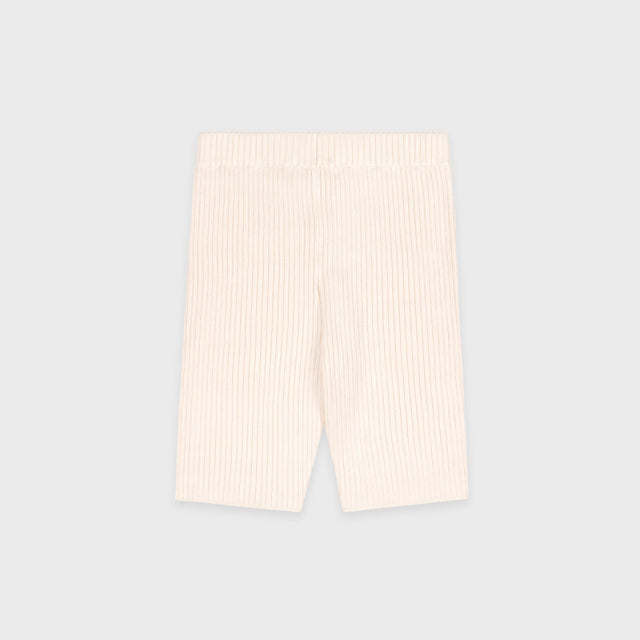 SRHWC Ribbed Biker Short Cream