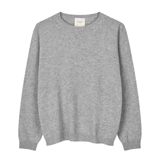 Women's Oversized Roundneck 12gg Heather Grey/Grå Light