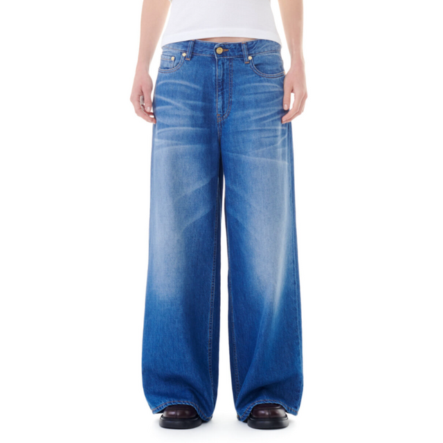 J1487 Wide Jeans Blue