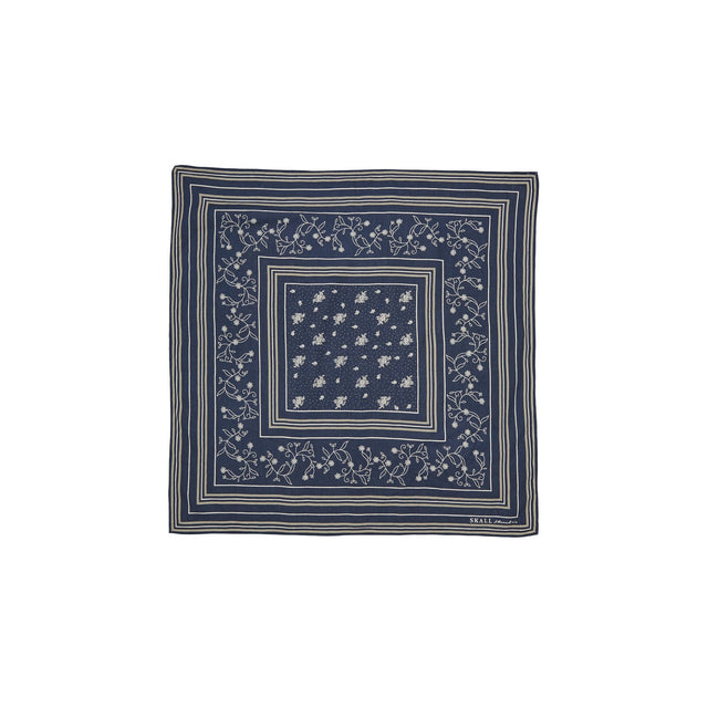 Schall Classic Scarf Navy/Beige/Cream