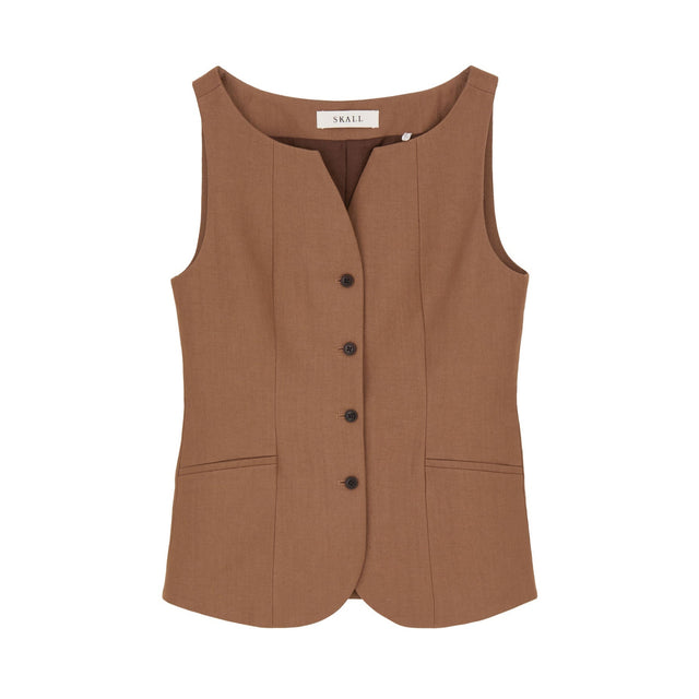 Toni waistcoat Brown