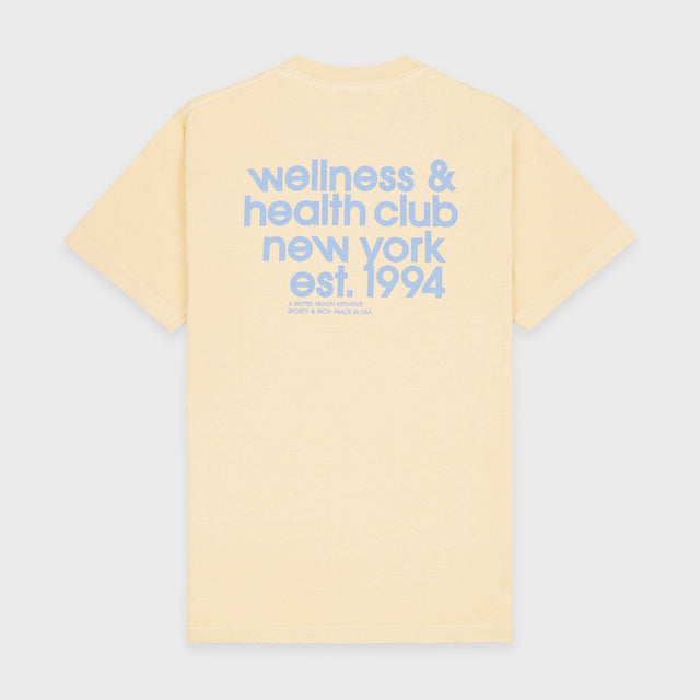 USA Health Club T-Shirt Light Yellow