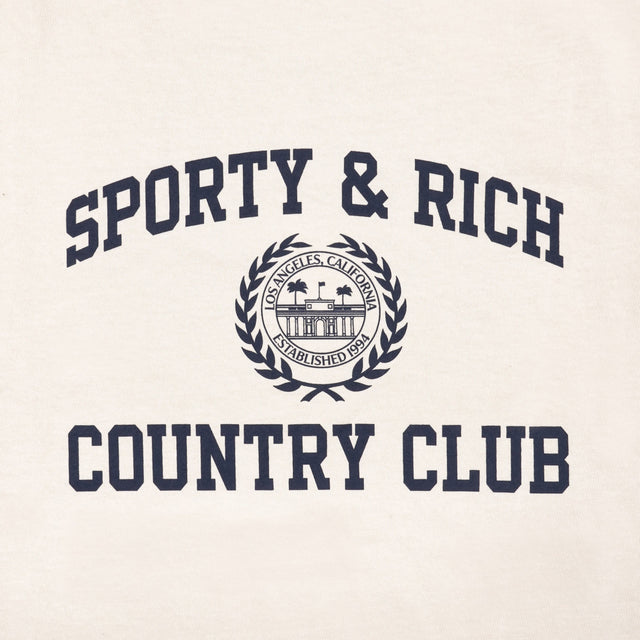 Varsity Crest Hoodie Cream/Navy