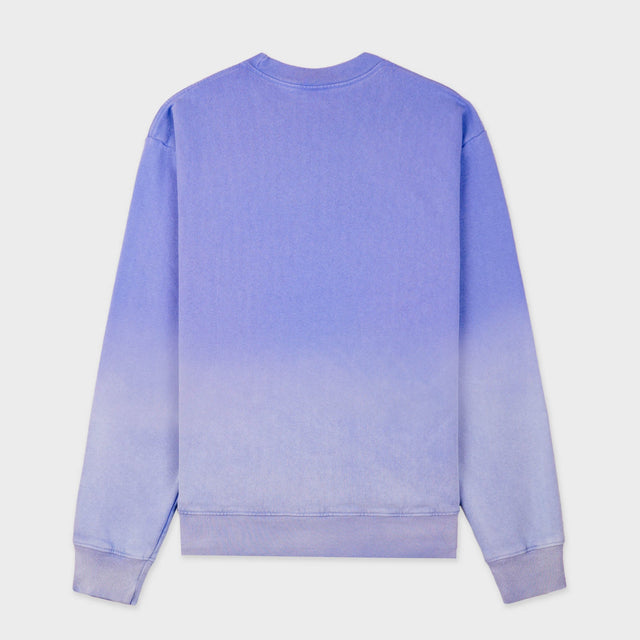 Wellness Ivy Crewneck Dip Dye Blå/hvid