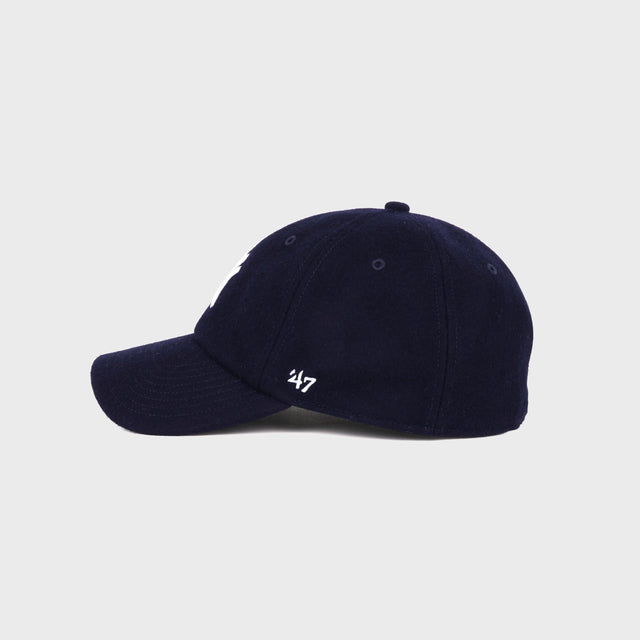 Yankees Serif Wool Hat Navy