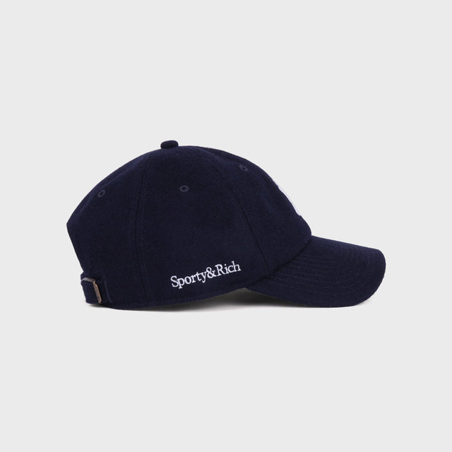 Yankees Serif Wool Hat Navy