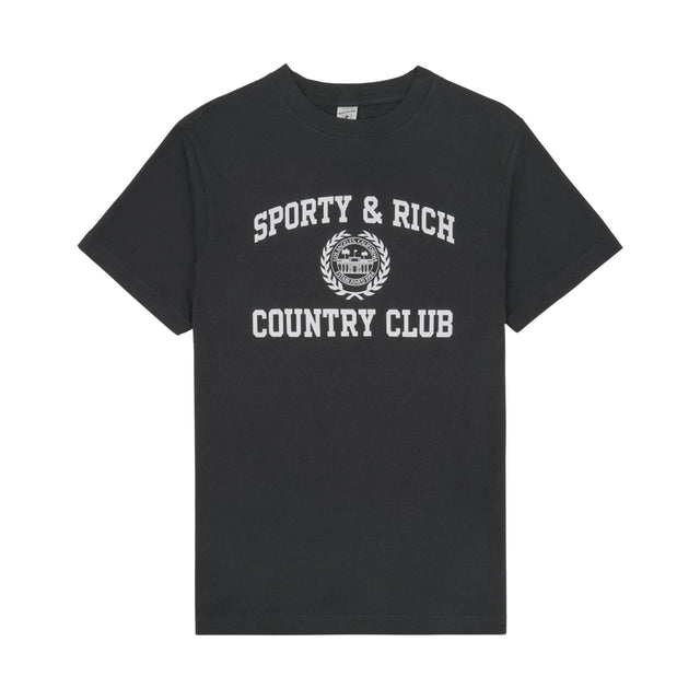 Varsity Crest T-Shirt Faded sort/Hvid