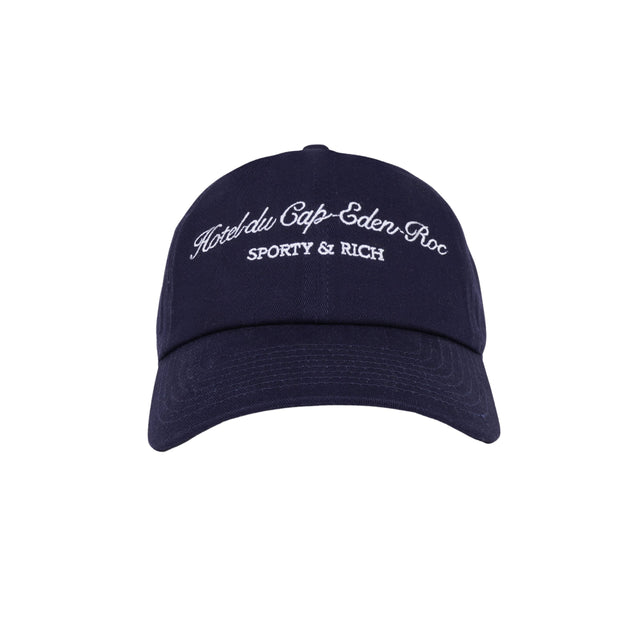 Hotel du Cap Cursive cap Navy/White