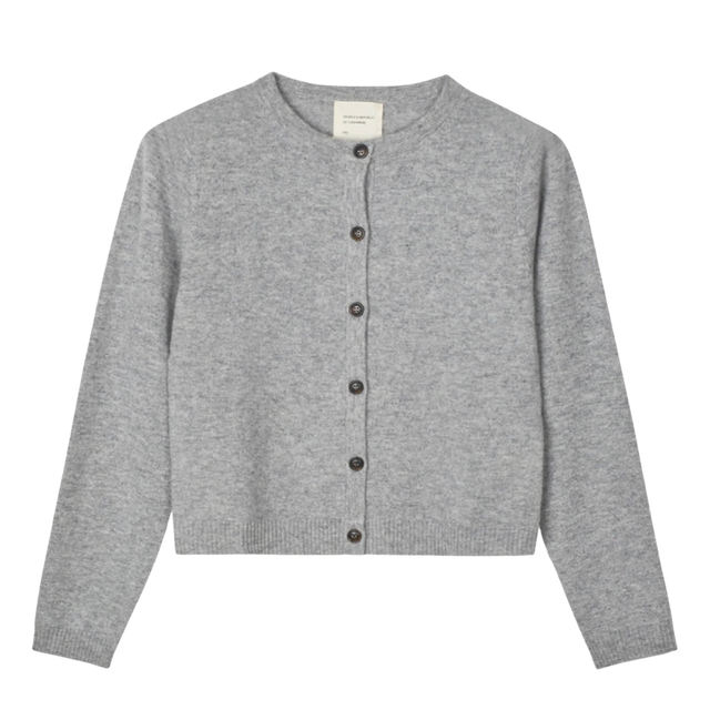 Women's O-Cardigan Heather Grey/Grå Light