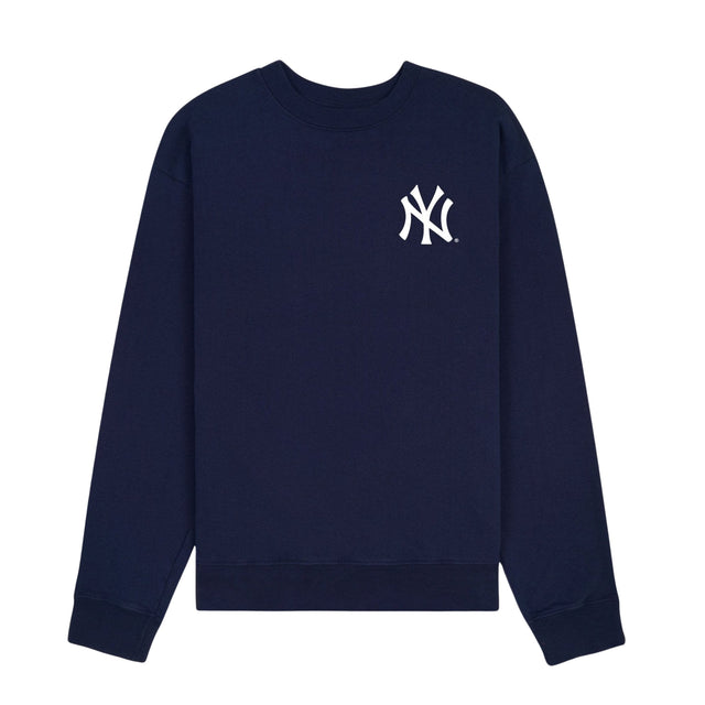 Yankees Serif Crewneck Navy